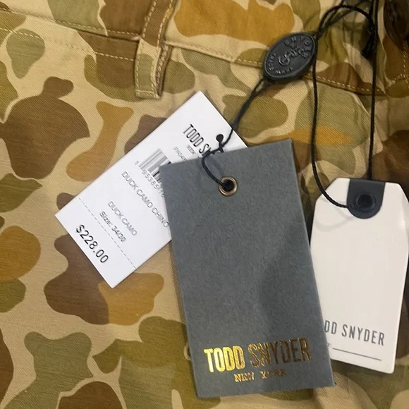 Todd Snyder duck camo chino pants